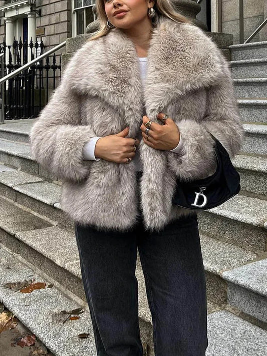 Chic Cozy Faux Fur Jacket